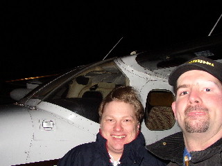 Die Crew nach dem Flug am 1.1.2003 um 01:00 loc