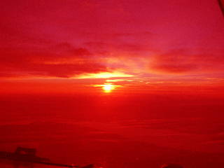 Sonnenuntergang rot