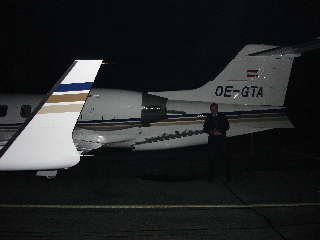 Learjet 31A OE-GTA nach dem Silvesterrundflug