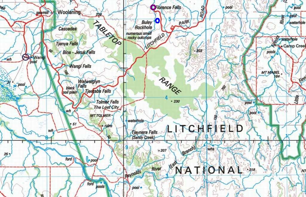 Litchfield National Park, Buley Rockhole, Florence Falls