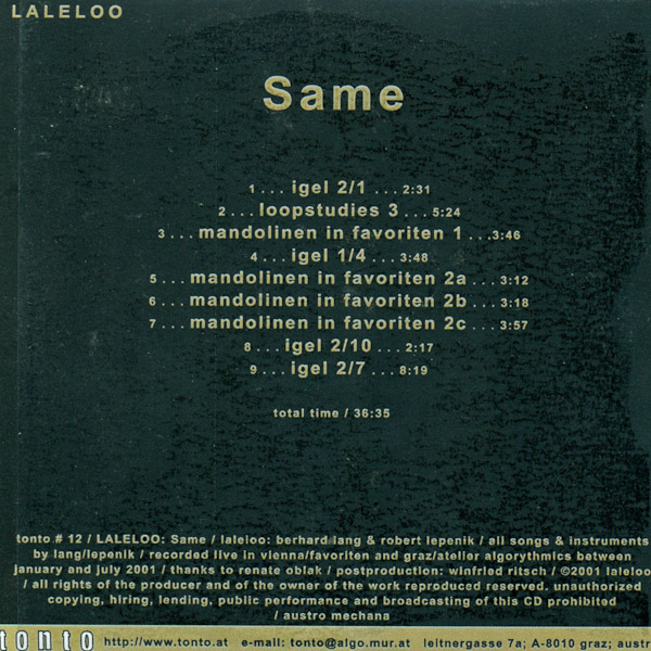 CD LaLeLoo 'same' S. 2
