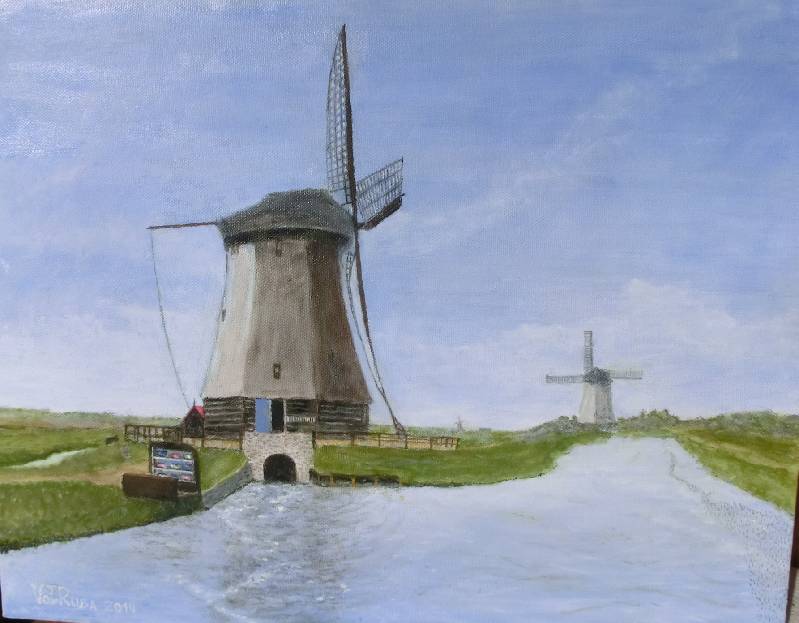 Schermerhorn Schermerhorn, Holland (Niederlande)<br><p><br>Öl auf Leinwand, 40 x 50