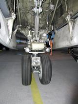 Frontgear mit Pin vor dem Pushback