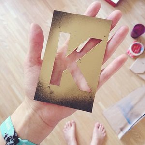 K for #klay #merch #handmade #crafting #gold #paint #fun 📓🖌🎨 http://klay.at/store/