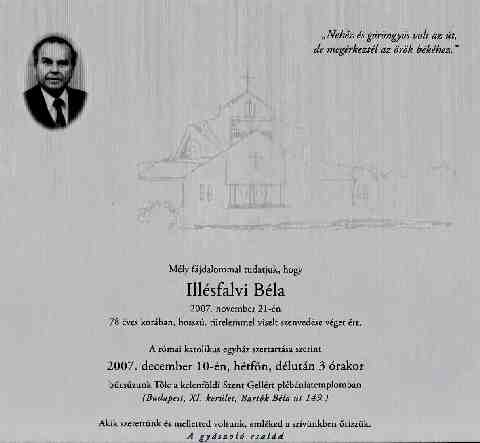 Ill�sfalvi B�la gy�szjelent�se (1)