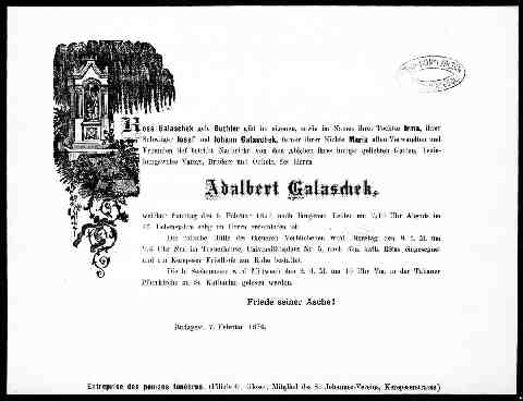 Galaschek Adalbert gy�szjelent�se (1)