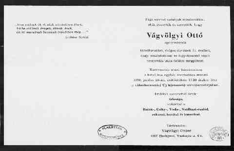 Hamvasztott�k, s porait a R�koskereszt�ri k�ztemet�ben elsz�rt�k.