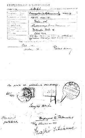 Niedermayer Ter�z keresztel�si bizony�tv�ny (1)