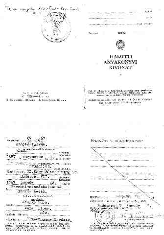 Szajk� Istv�n halotti ak kivonat (1)