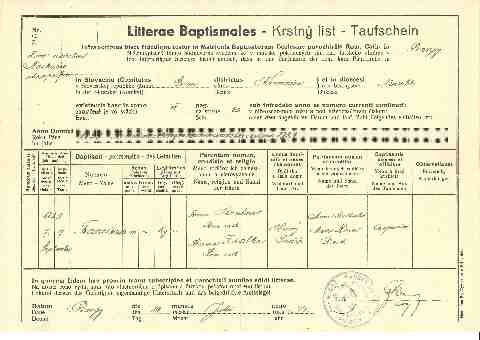 Hirschner Ferenc sz�let�si ak kivonata (1)