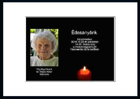 Szajk� Margit temet�se (1)