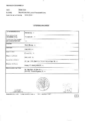 Dr. Hans Georg PETRISCHEK halotti ak. kiv (1)