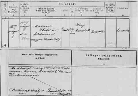 MARCZIN Istv�n hal.ak 1907-05-07