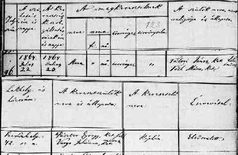 T�LOSI Anna sz�l.ak 1864-07-23