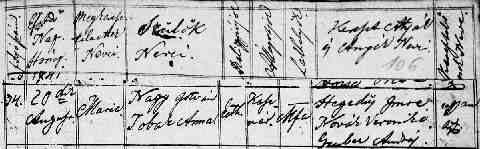 NAGY M�ria sz�l. ak 1841-08-20