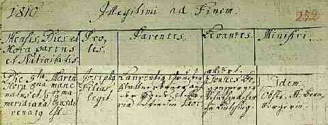 GRUBER Joseph sz�l. ak. 1810-03-05