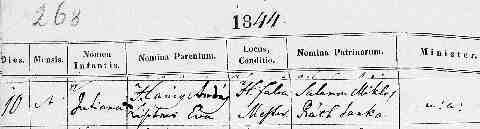 HANNIG J�lianna sz�l. ak. 1844-07-10_Hercegfalva