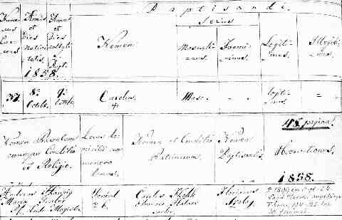 HANNIG K�roly sz�l. ak. 1858-10-08_Ber�nd