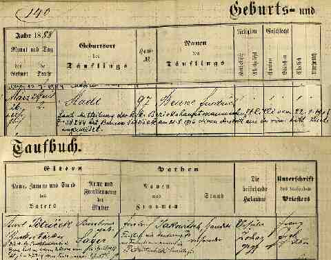 PETRISCHEK Bruno Friedrich sz�l. ak 1888-03-26 Celje