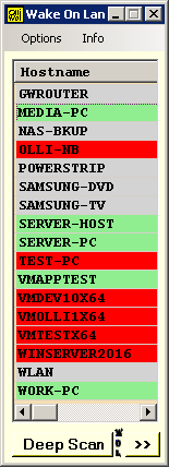 Wake on Lan,PC ueber das Netzwerk einschalten,ausschalten,rebooten,standby by Oliver Geossler