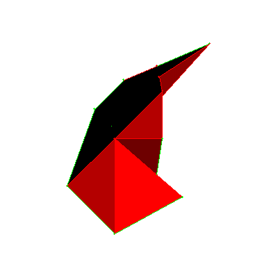Modell der symmetrischen Shift Radix Systme im dreidimensionalen Raum