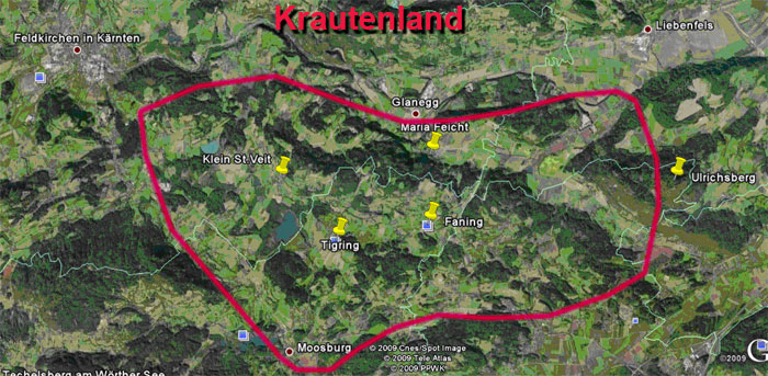 Karte Krautenland (Google Earth)