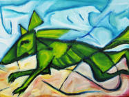 KOJOTE  2013, 60 x 80 cm �l auf Leinwand