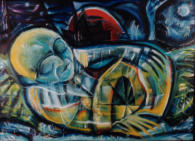 SAILOR  1996, 40 x 70 cm �l auf Leinwand