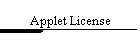 Applet License