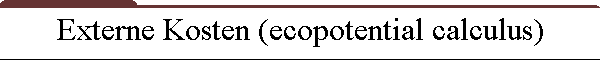 Externe Kosten (ecopotential calculus)