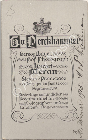 Spielmann Michael - und Luise 1913 Rückseite